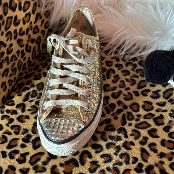 Gold Glitter Women's Sneaker - Picture 1 of 3